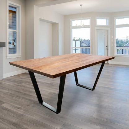 AmeriHome Acacia Wood 63 inch Dining Table