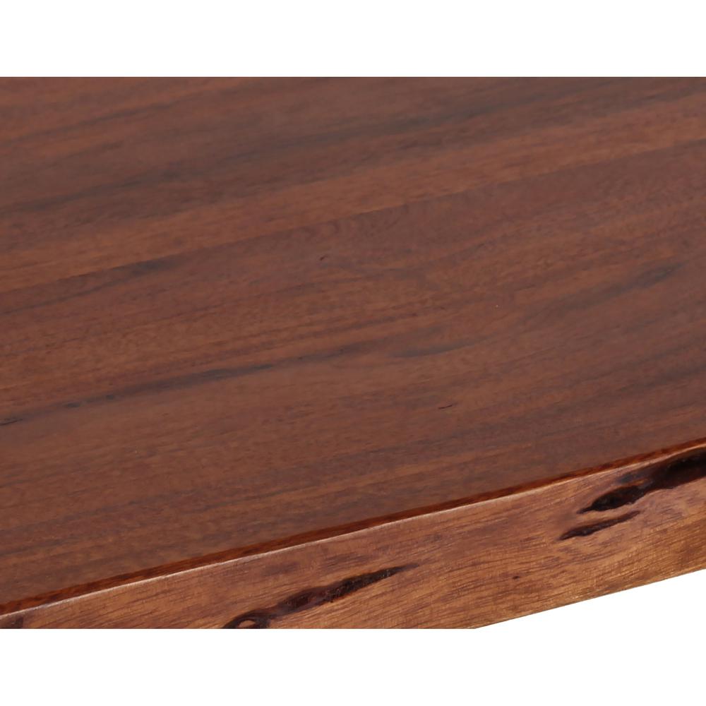 AmeriHome Acacia Live Edge 46 inch Bench - White