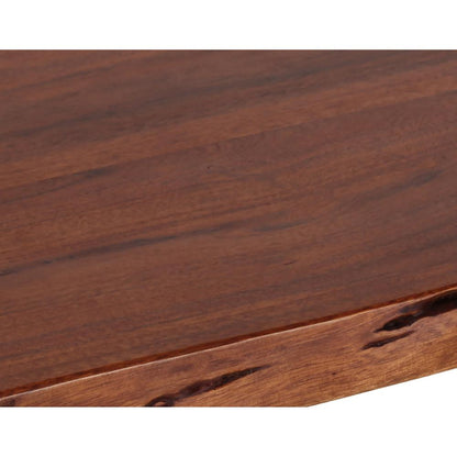 AmeriHome Acacia Live Edge 46 inch Bench - White
