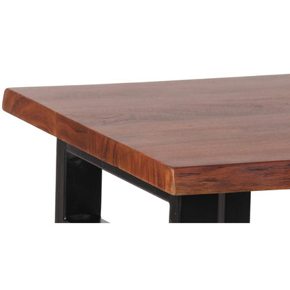 AmeriHome Acacia Live Edge Trestle Coffee Table