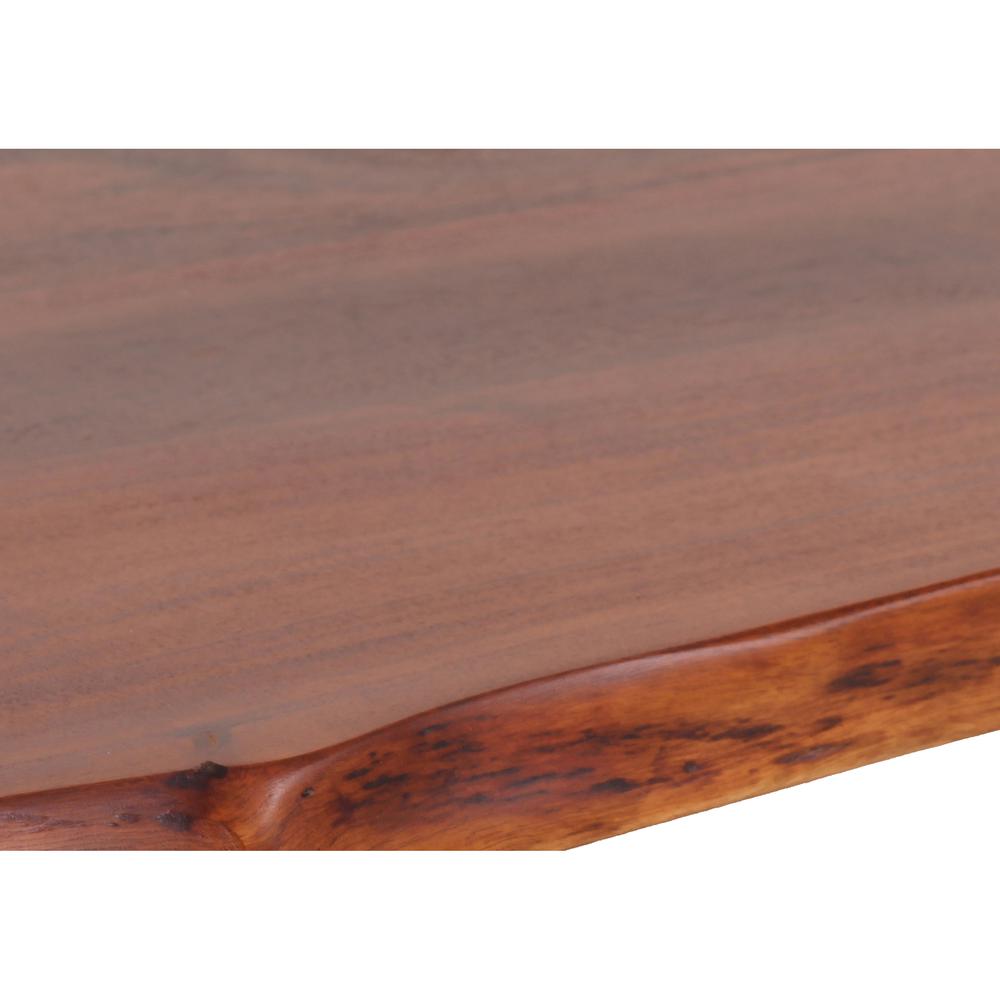 AmeriHome Acacia Live Edge Trestle Coffee Table