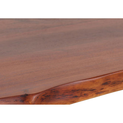 AmeriHome Acacia Live Edge Trestle Coffee Table