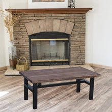 AmeriHome Acacia Live Edge Trestle Coffee Table