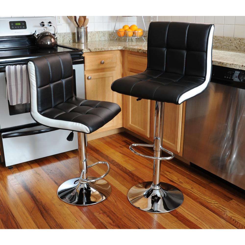 AmeriHome Modern 2 Tone Bar Stool - 2 Piece