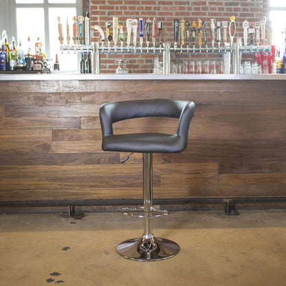 AmeriHome Modern Curvy Bar Stool