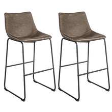 AmeriHome Classic Faux Leather 30 inch Pub Height Chair Set - Coffee