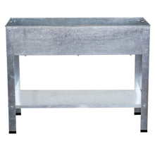 AmeriHome Galvanized Metal Elevated Garden Planter