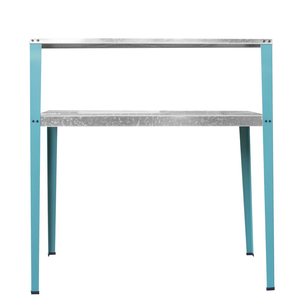 AmeriHome Multi-Use Steel Table/Work Bench with Teal Legs