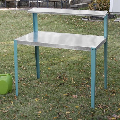 AmeriHome Multi-Use Steel Table/Work Bench with Teal Legs
