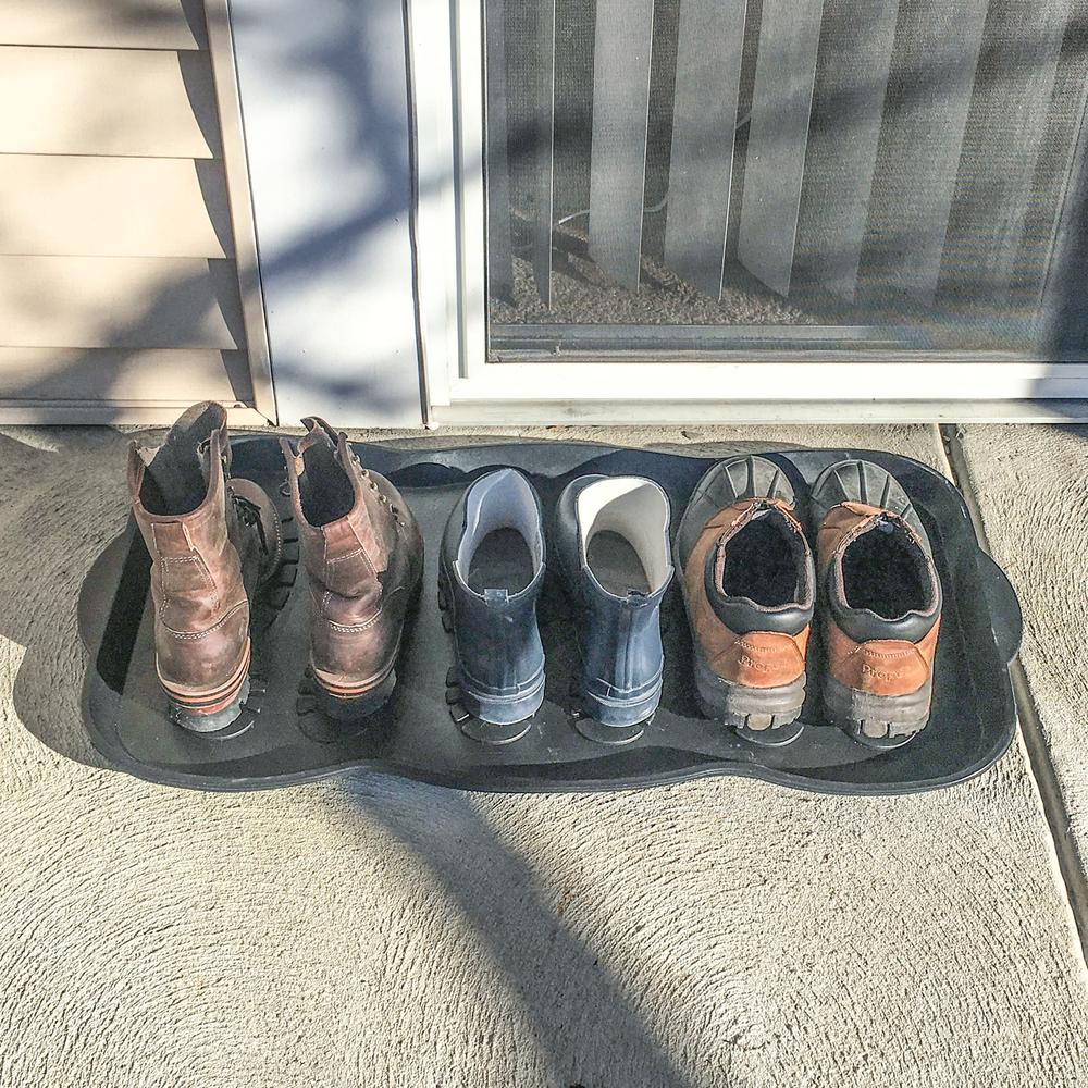 AmeriHome Rubber Boot Scrap Mat and Rubber Boot/Shoe Mat