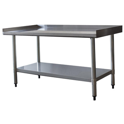Sportsman Series Upturned Edge Stainless Steel Work Table 24 x 48 Inches