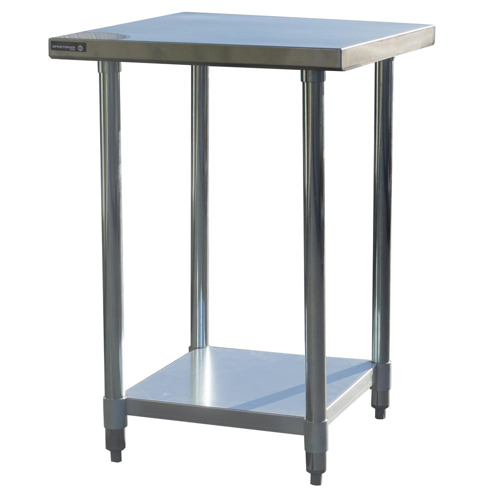 Sportsman Series Stainless Steel Work Table 24 x 24 Inches