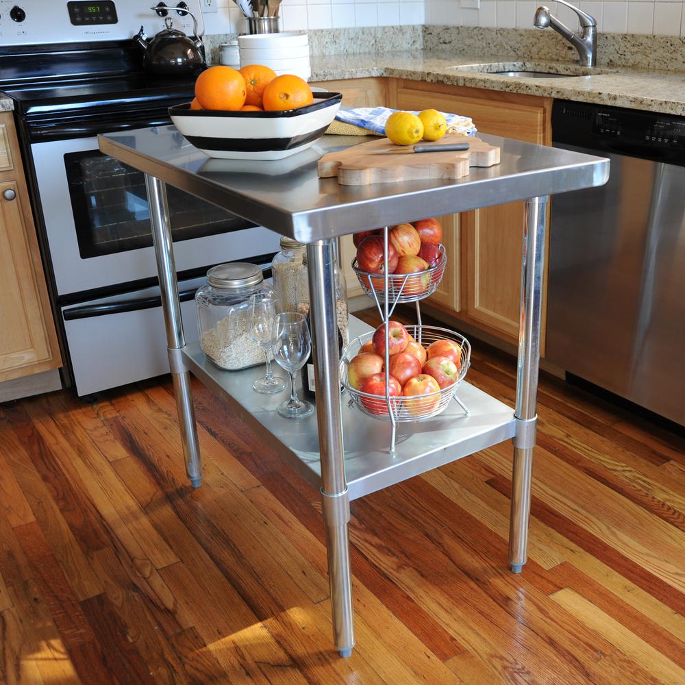 Sportsman Series Stainless Steel Work Table 24 x 36 Inches