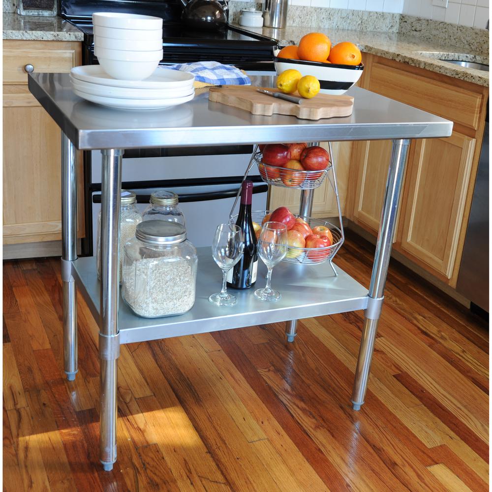 Sportsman Series Stainless Steel Work Table 24 x 36 Inches