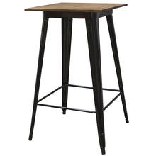 AmeriHome Pub Height Table 24 x 24 in. Rosewood Top, Metal Legs, Seats 2 to 4