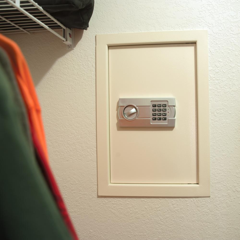 Sportsman Series Wall Safe with Electronic Lock - Beige