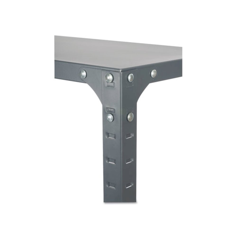 Commercial Steel Shelving Unit, Six-Shelf, 36w x 24d x 75h, Dark Gray