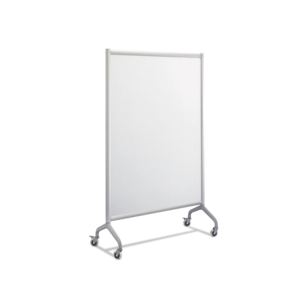 Rumba Whiteboard Collaboration Screen, 36" x 60", White Surface, Powder-Coated Aluminum Frame