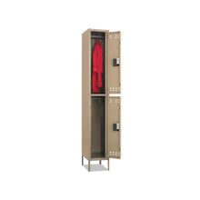 Double-Tier Locker, 12w x 18d x 78h, Two-Tone Tan