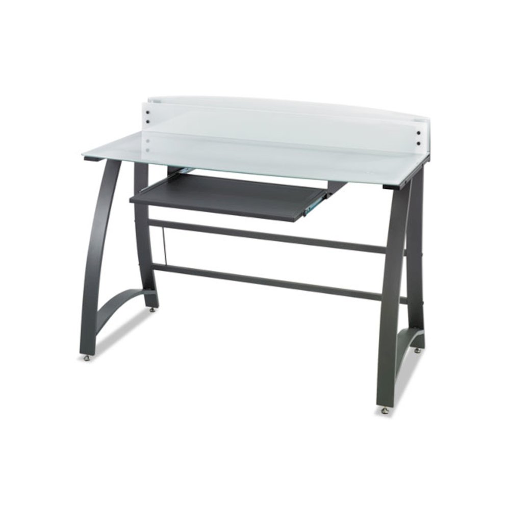 Xpressions 47" Computer Desk, 47" x 23" x 37", Frosted/Black