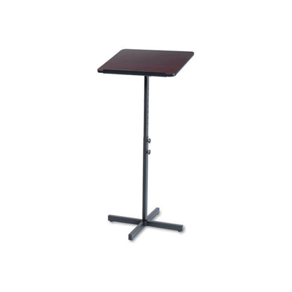 Adjustable Speaker Stand, 21 x 21 x 29.5 to 46, Mahogany/Black