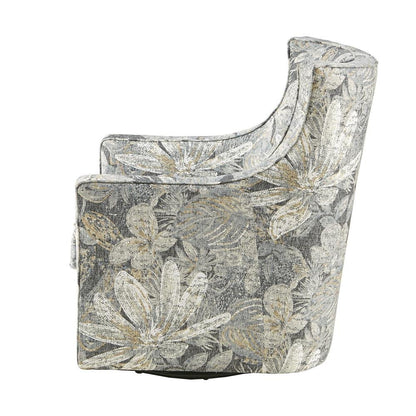 Blue Swivel Rocker Recliner Chair – Upholstered Glider for Comfort