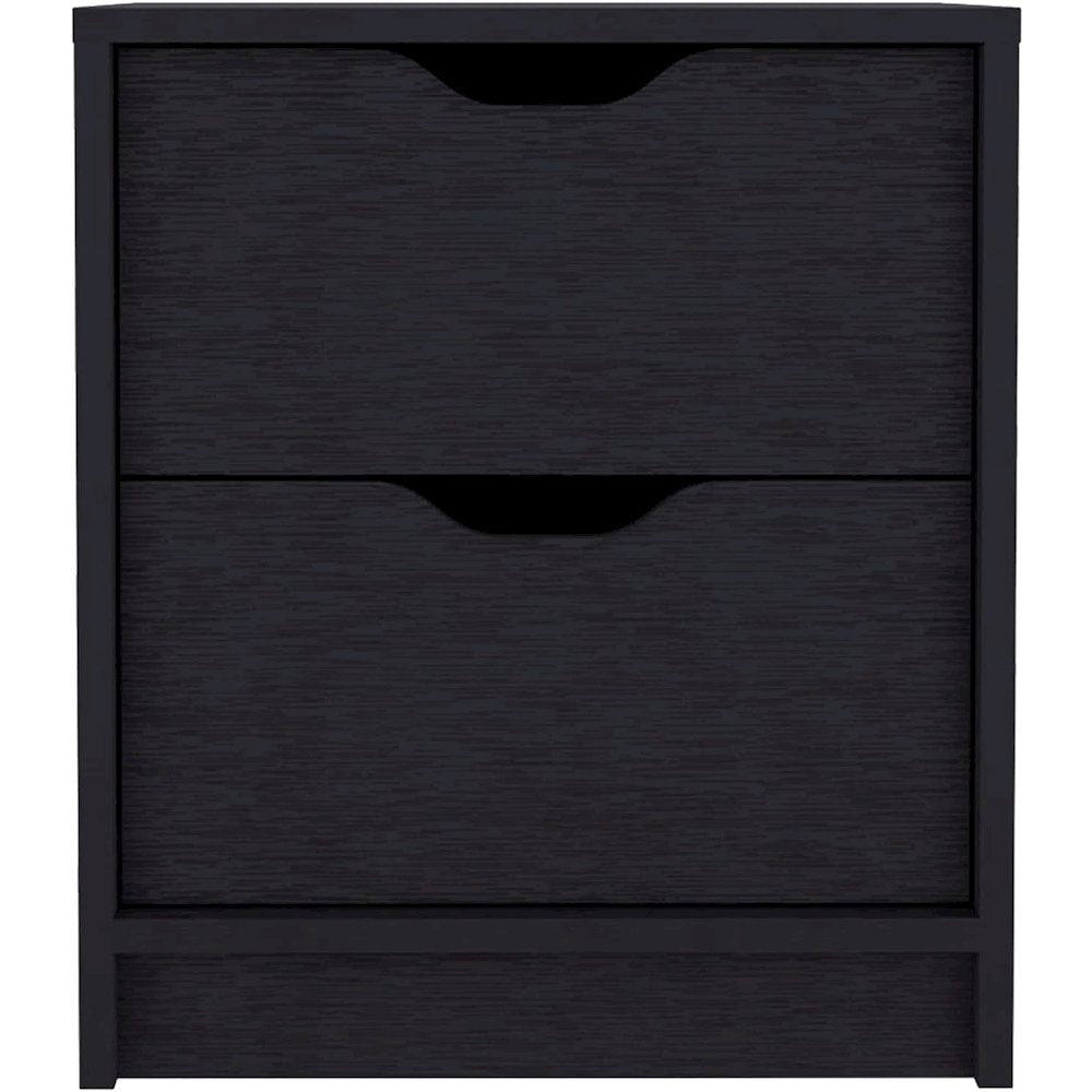Basilea Nightstand Black MDF