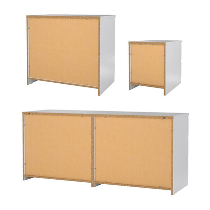 Scottsdale 3-Piece Bedroom Set, White High Gloss