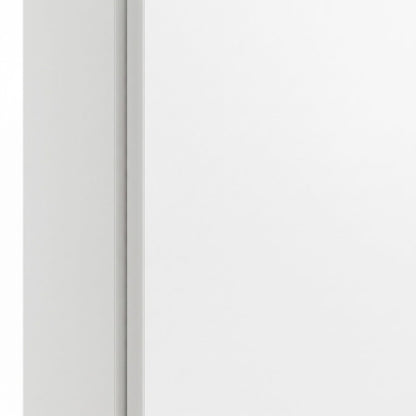FurniFact Wall-Mounted Over-the-Toilet Storage Cabinet with Doors, White