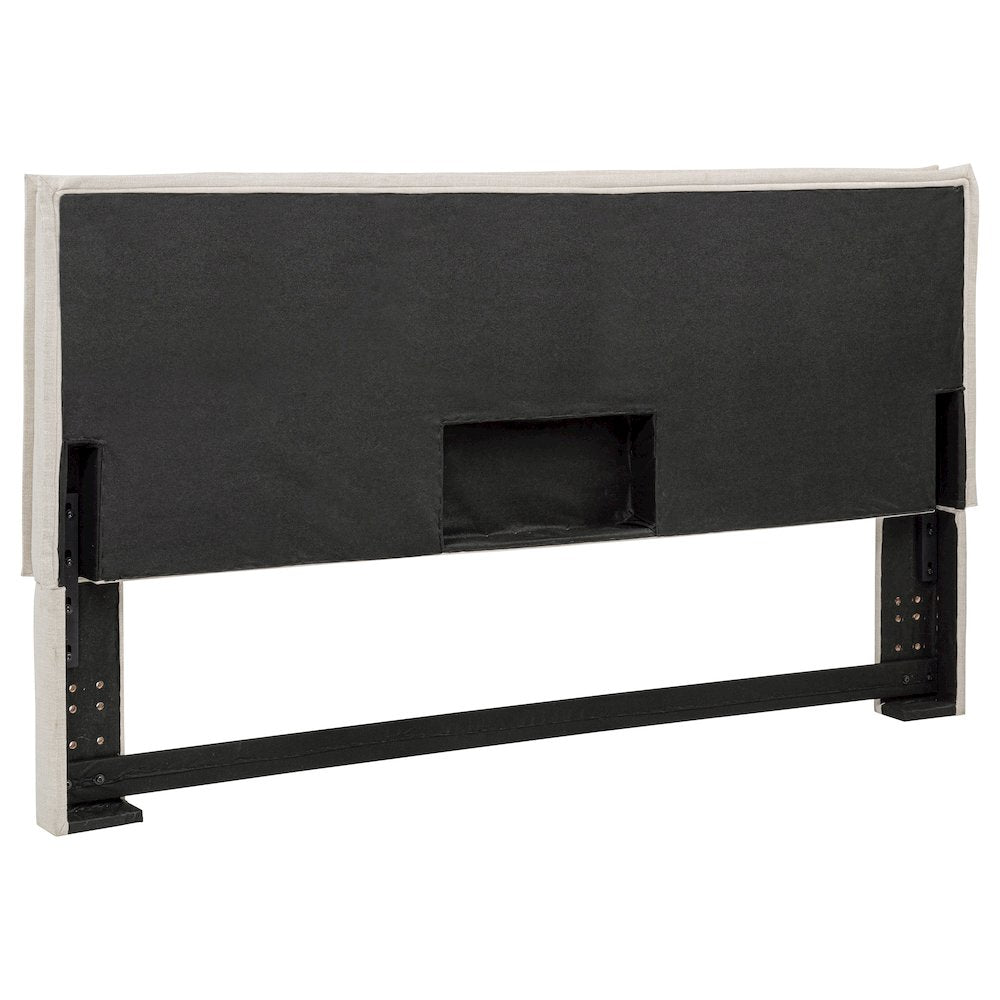 Izzy Upholstered King Panel Headboard Sand