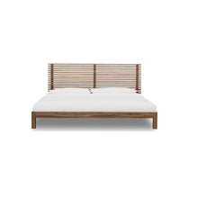 Tanner Solid Ash Panel Bed in Roux