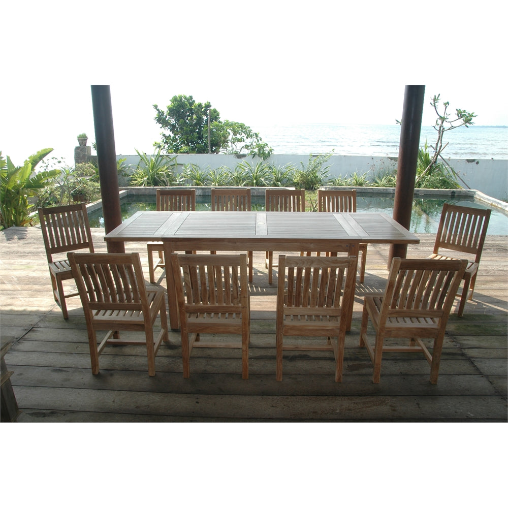 Rectangular Extension Dining 11 Piece Set