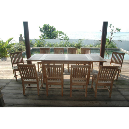 Rectangular Extension Dining 11 Piece Set