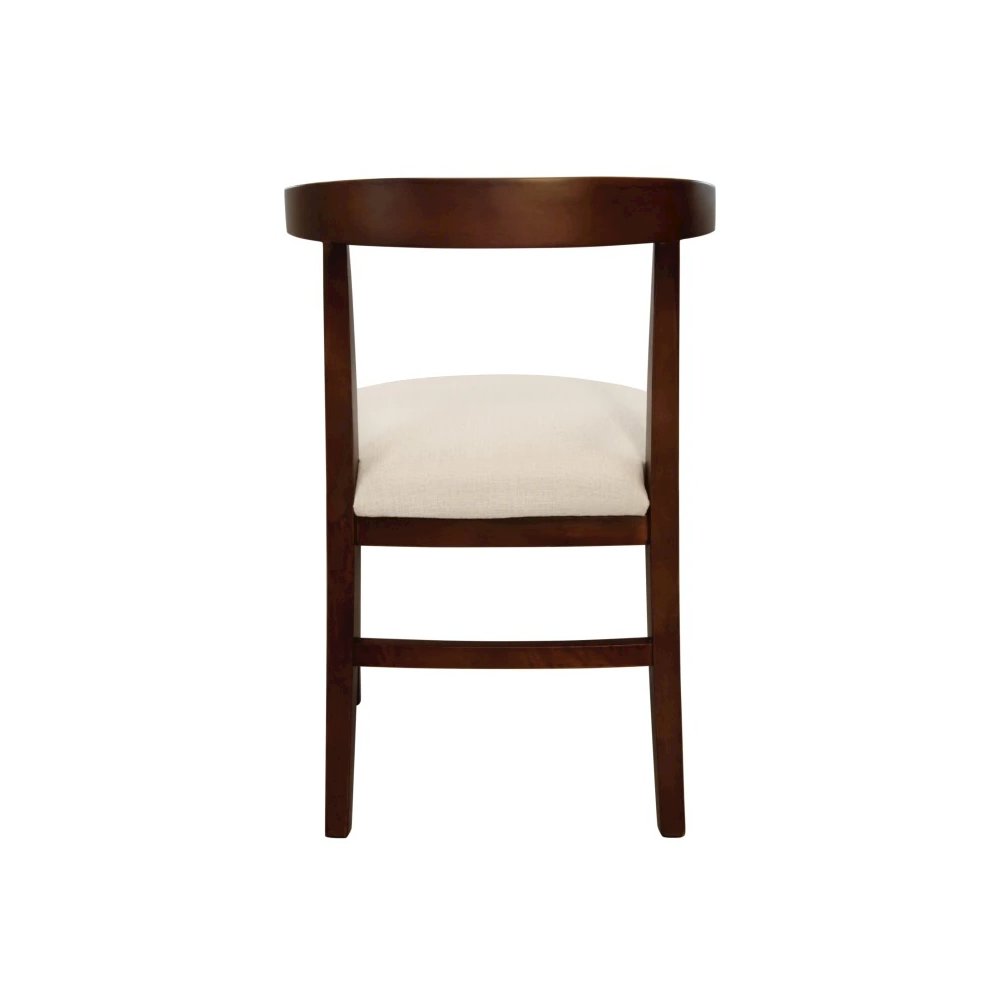 Hartford Mid-Century Modern Dining Chair with Performance Fabric Upholstery