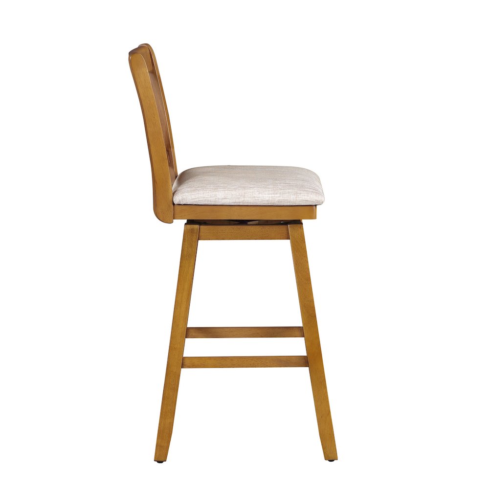 29in Brookline Swivel Barstool Oak