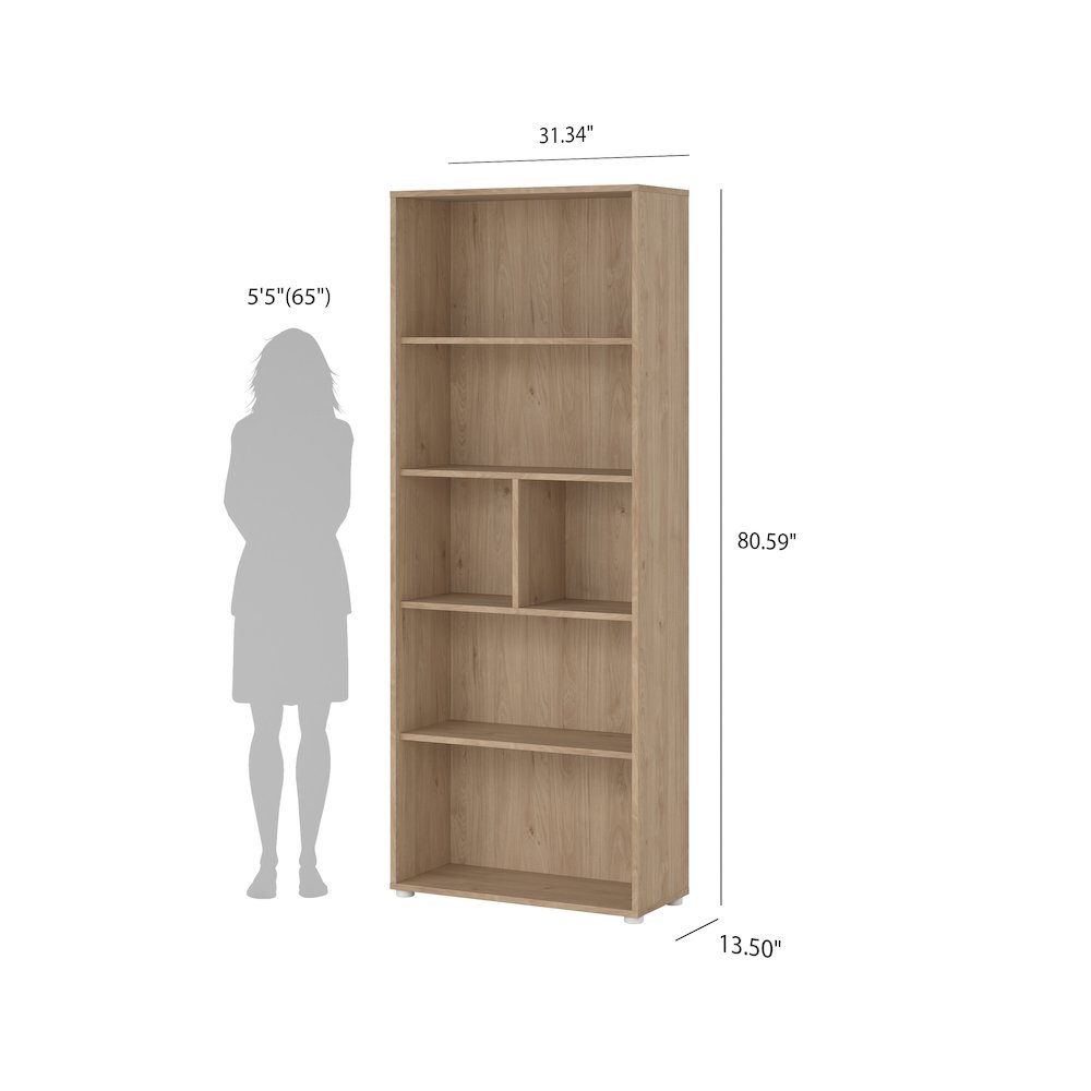 Sign 3-Piece Home Office Set with Desk, Tall Bookcase and Mobile Storage