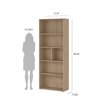 Sign 3-Piece Home Office Set with Desk, Tall Bookcase and Mobile Storage