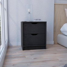 Basilea Nightstand Black MDF