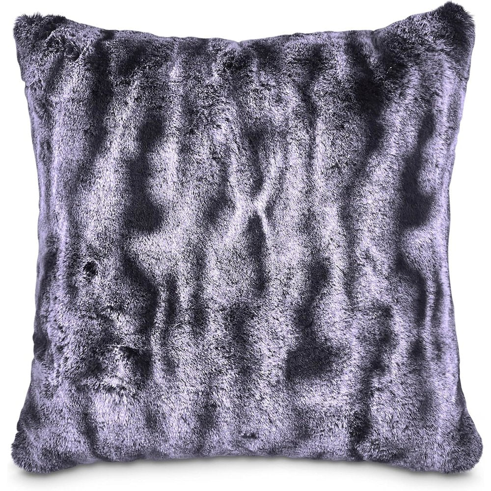Solo 20" Faux-Fur Throw Pillow, Set of 2 - Marine Navy