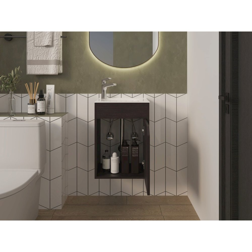 Hudson Vanity Sink, Bathroom, Black