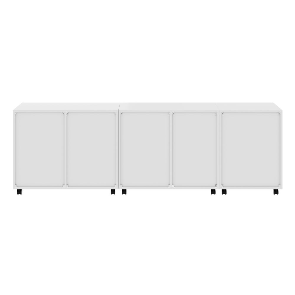 Halifax 3-Pc Cabinet Set with File Drawer, White
