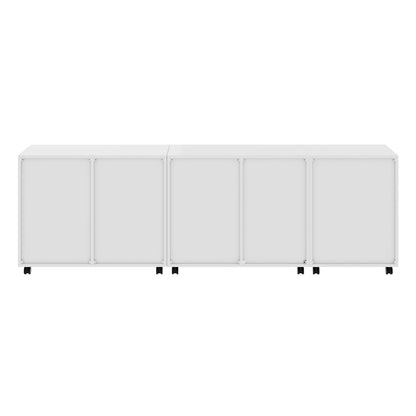 Halifax 3-Pc Cabinet Set with File Drawer, White