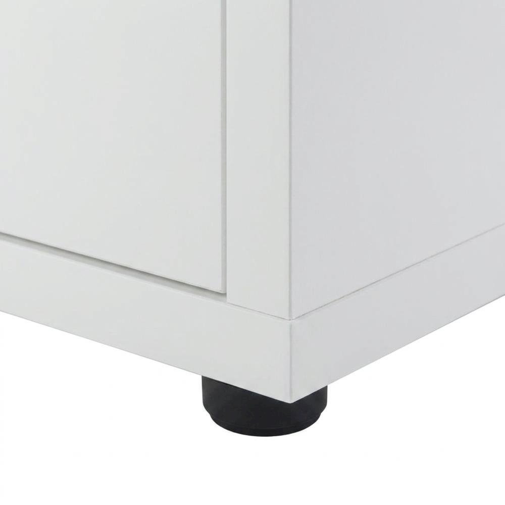 Composite Wood 5-Piece Kitchen Cabinet Set with Doors and Shelves, White