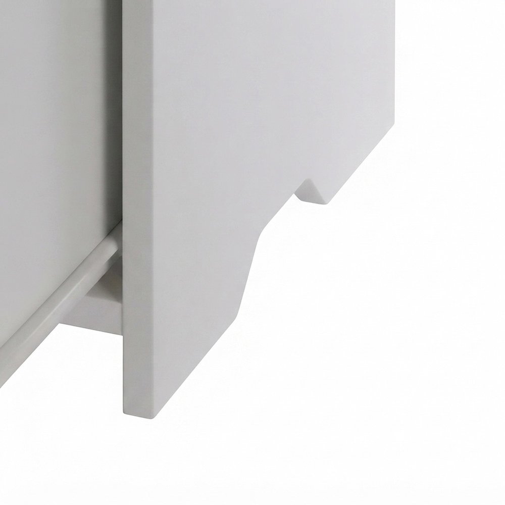 Composite Wood Filing Storage Floor Cabinet, Office File Cabinet, White