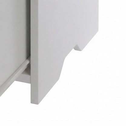 Composite Wood Filing Storage Floor Cabinet, Office File Cabinet, White