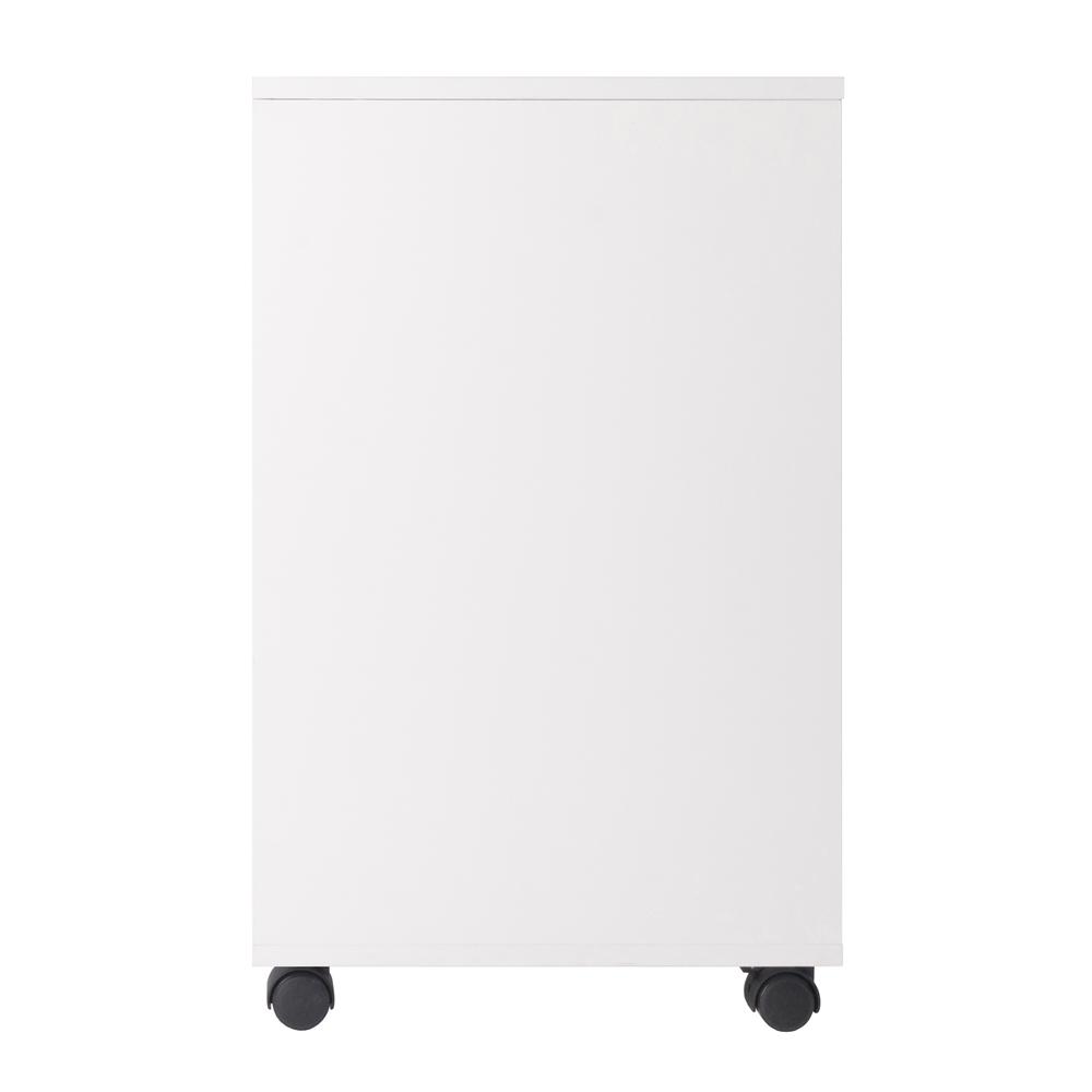 Halifax 3 Section Mobile Storage Cabinet, White
