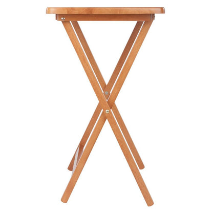Teak Folding TV Tray Set – Small Sofa Tables for Living Room & Dining