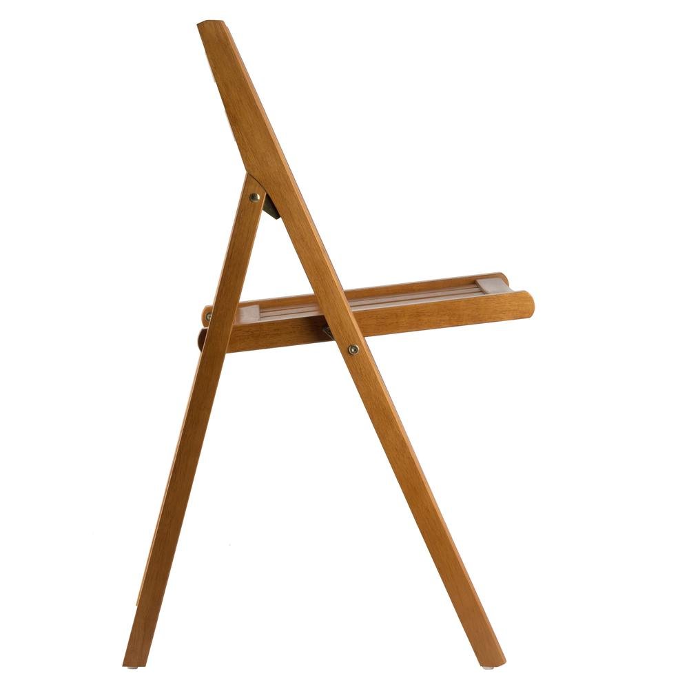 FurniFact Solid Teak Wooden Folding Chairs – Set of 4