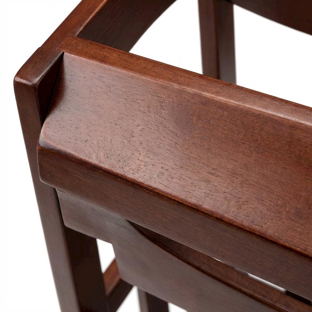 Umbrella Stand with Metal Tray, Solid Wood Accent, Walnut Finish