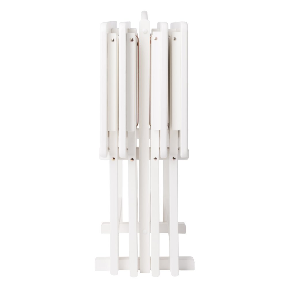 Alex 5-Pc Snack Table Set, White